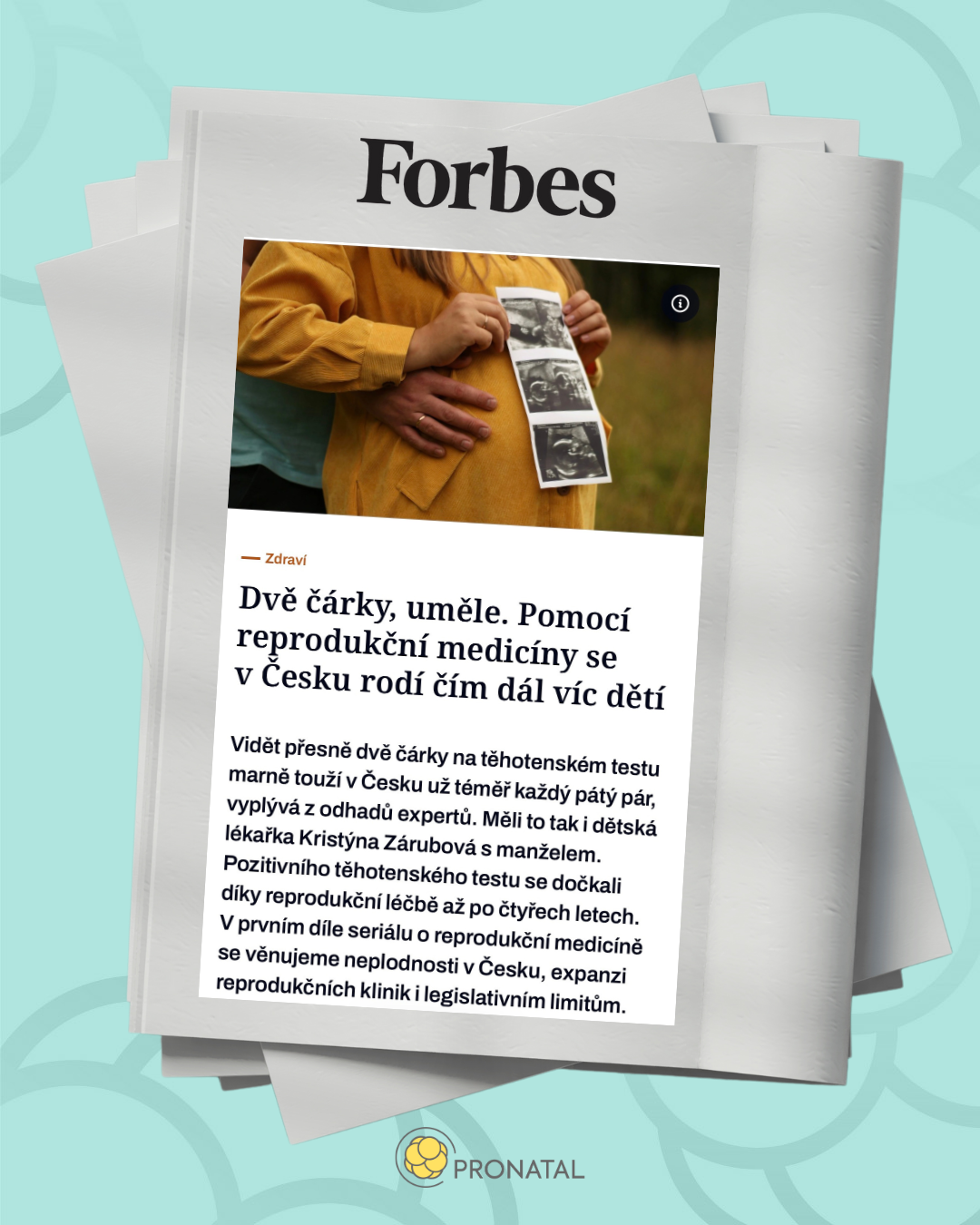 PRONATAL w Forbes: czeski głos medycyny reprodukcyjnej, który słychać także poza granicami